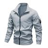 Jacket Men's Spring and Autumn New Stand-up Collar Middle-aged Men Wear Long-sleeved Jackets Versatile Casual Trendy Fashion Men's Clothing