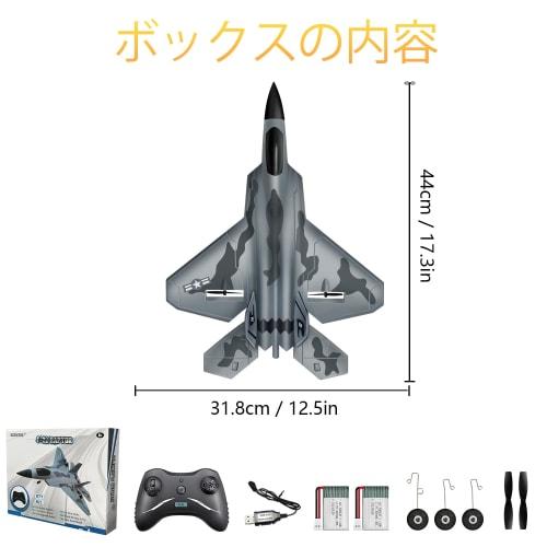 HAWK'S WORK RC Airplane, F-22 RC Airplane, Electric Powered, Easy to Fly, RC Glider for Kids and Beginners