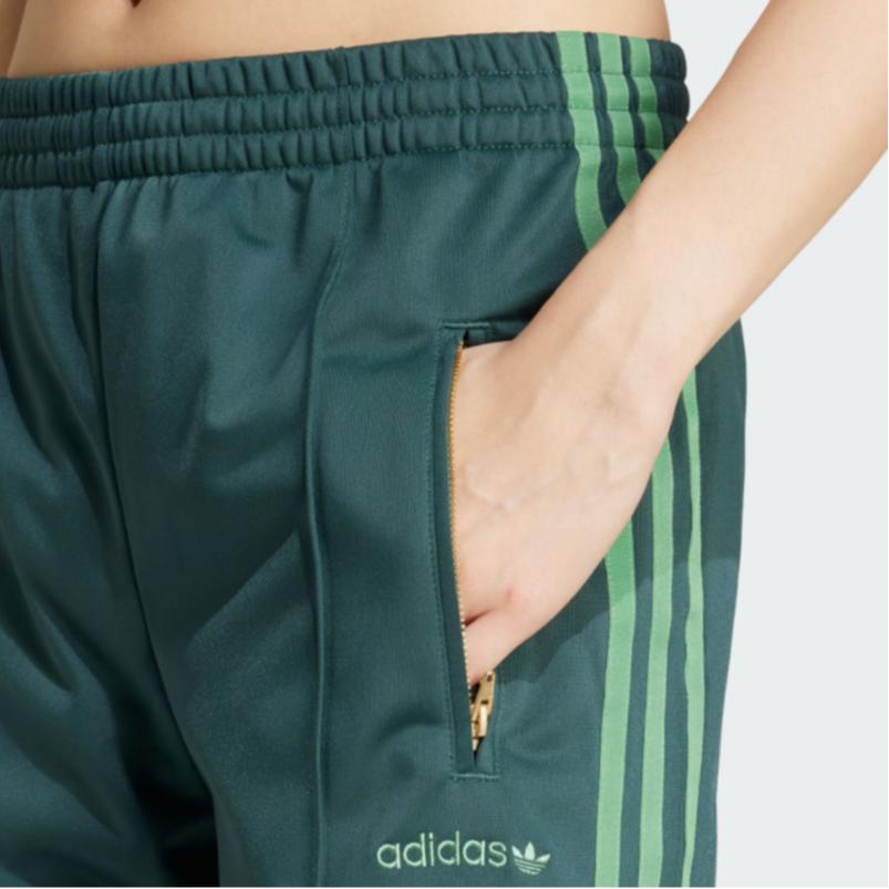 adidas Women Firebird Loose Track Pants Recycled Polyester Mineral Green IZ2670