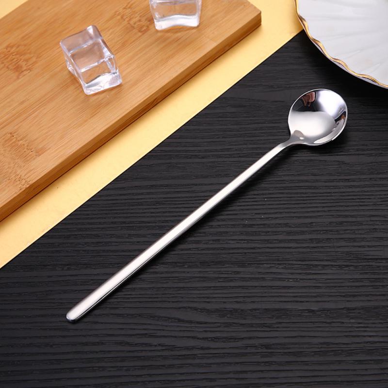 Stainless Steel Coffee Spoons Ice Cream Dessert Spoon Drinking Tea Scoop Kitchen Accessory