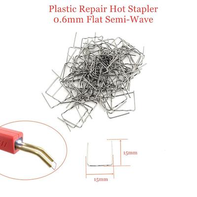 Staffa per cucitrici a caldo in acciaio inossidabile per riparazione paraurti auto, saldatura plastica, onda piatta da 0,6 mm
