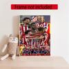 Atletico Madrid Diamond Painting Round Diamond Mosaic Rhinestones Diamond Embroidery Craft Kit Wall Decor Without Frame