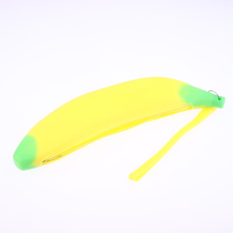 Cute Banana Silicone Coin Purse Creative Simulation Fruits Small Wallet Multifunctional Money Pouch Keychain Backpack Pendant