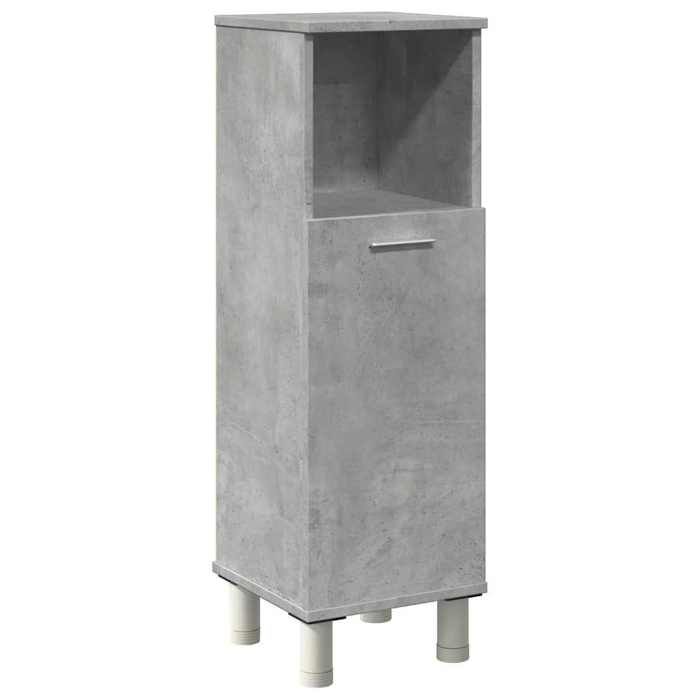VidaXL Armoire de salle de bain Gris béton 30x30x95 cm Aggloméré, armoire de rangement de salle de bain, armoire de bain, 856136