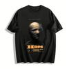 Dark Style Hope Theme Bandage Portrait Print Trendy Short Sleeve T-Shirt Pure Cotton T-shirt
