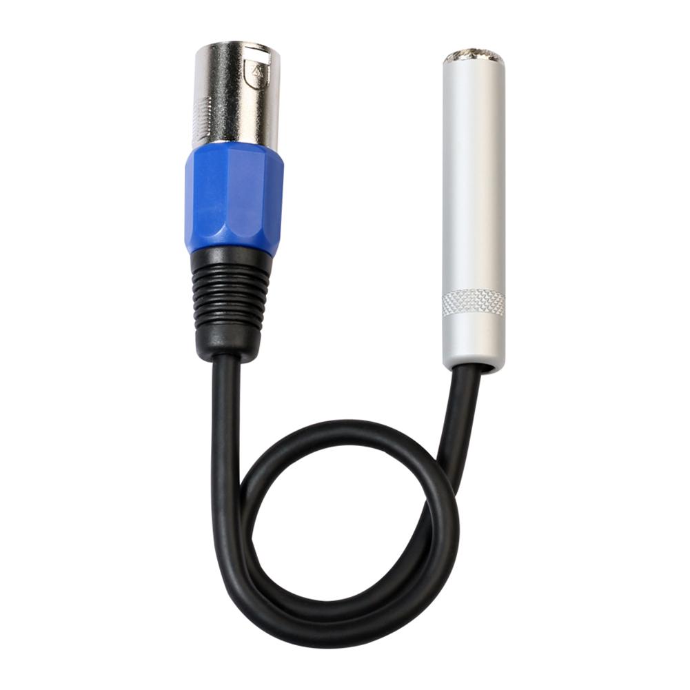 Zinc Alloy Plated Connectors 0.3m XLR 3Pin Male to 6.35mm Female Stereo Audio Adapter Cables Cord for Amplifier Guitar Mic