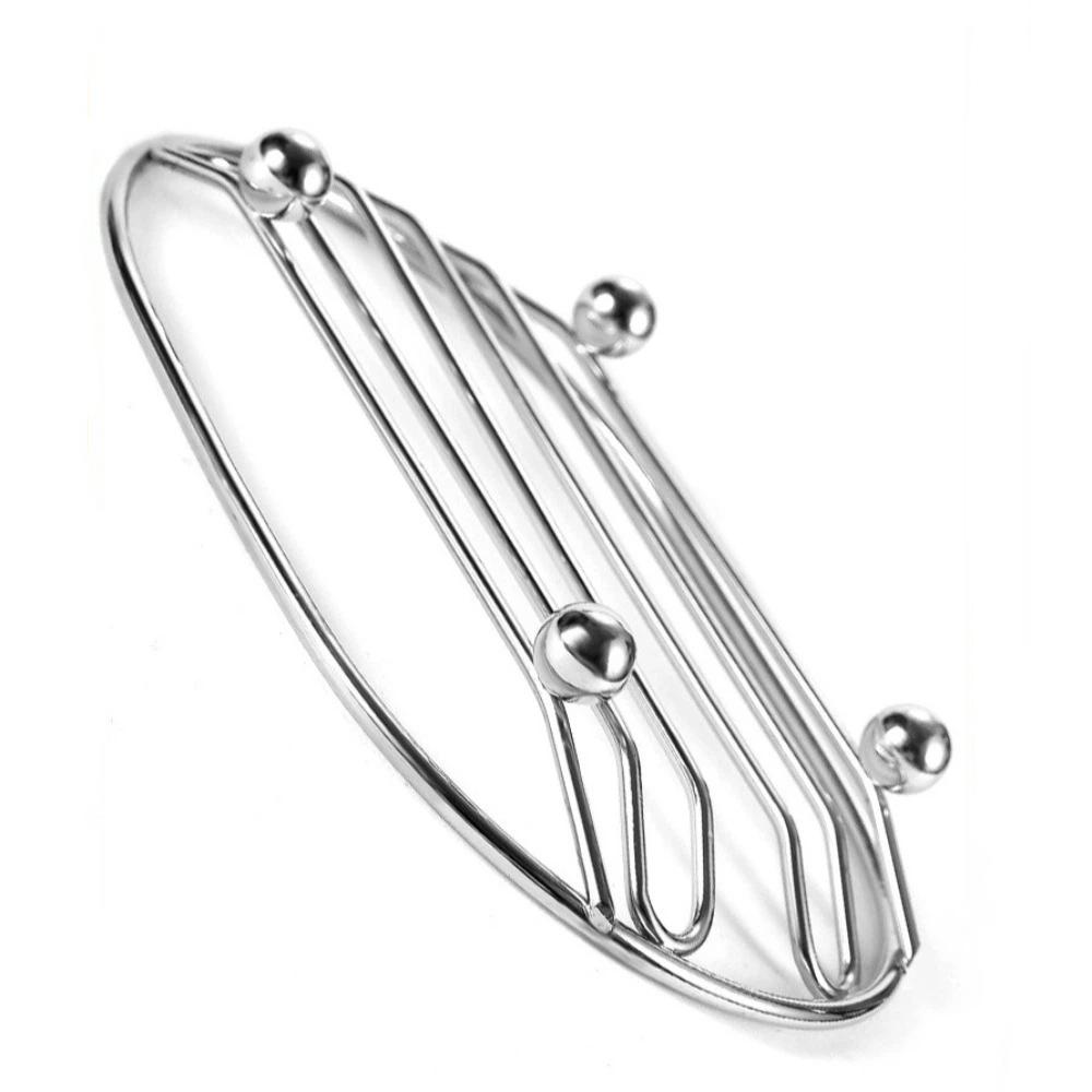 New Self Draining Stainless Steel Soap Rack Multifunctional Minimalist Style Draining Soap Dish Bathroom Storage Rack Home Decor