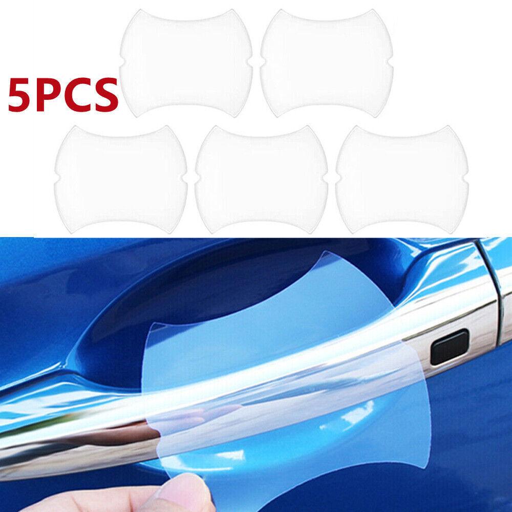 5pcs Car Sticker Door Handle Anti-Scratch Waterproof Protector Film Accessories