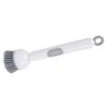 Dish Brush with Detergent Dispenser Adjustable Angle Rotating Scrub Brush for Pots Pans Kitchen Cleaning Brush for Sink