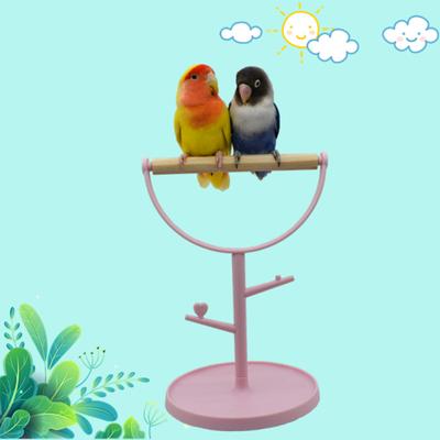 Heiß! Vogel Sitzstange Ruhestand Ständer Schreibtisch Trainingsplattform Spielständer Tragbar Vogelkäfig Spielzeug Vogel Zubehör