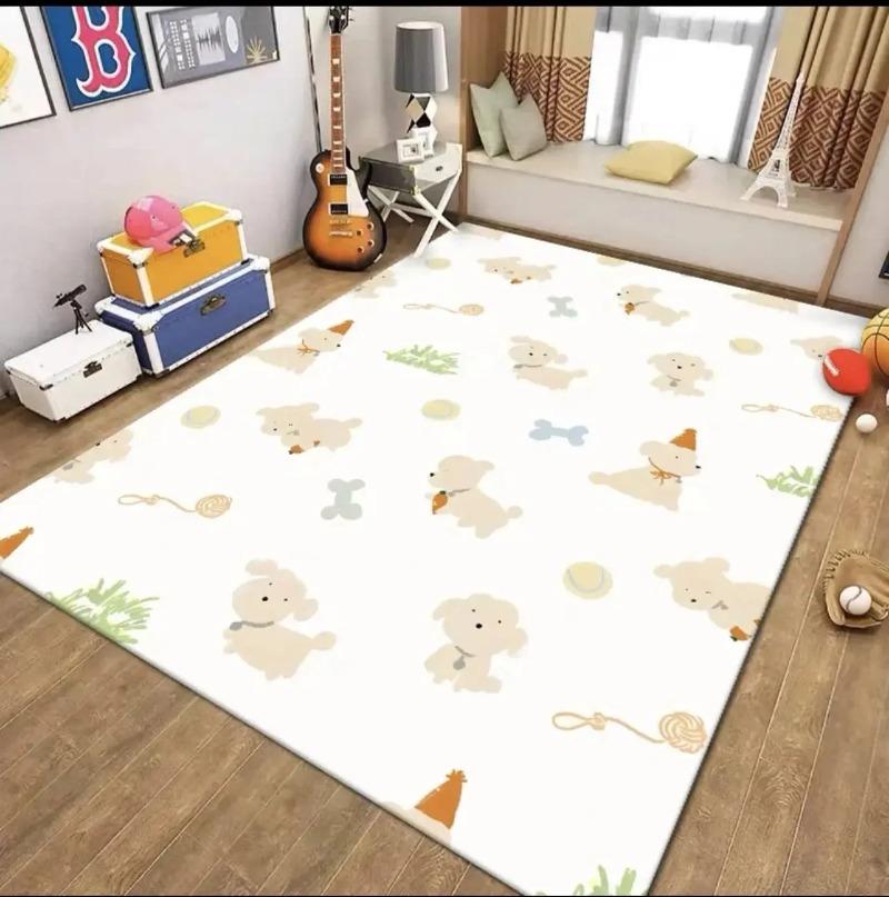 

Large Space Adventure Kids Carpet Number Hopscotch Design Astronaut Rocket Pattern for Childrens Bedroom Decor 40x60cm
