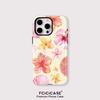 For Magsafe 2 In 1 Flower Pattern Case For iPhone 17 Air 11 12 Pro 13 14 Plus 15 16 Pro Max Luxury Magnetic Shockproof Phone Cover