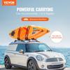 Kayak Roof Rack 2 Pairs J-Bar, Soft Roof Rack Quick Folding, Top Mount Tie Down, Carrier for Kayak, Surf Board, Canoe, SUP, Ski Board, Mount On Car,