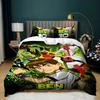 Bedding Set Ben 10 Cartoon 2/3 Pcs 3D Print Duvet Cover Pillowcases Twin Full Queen King Size For Boys Kids Bedroom Decor Gift