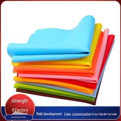 Grand set de table en silicone antidérapant pour enfants, résistant à la chaleur et pliable, 40x30 cm