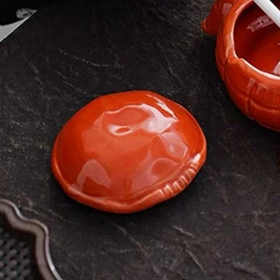 Crab Ceramic Ashtray with Lid - Cute Chinese-Style Tea Pet for Home or Office