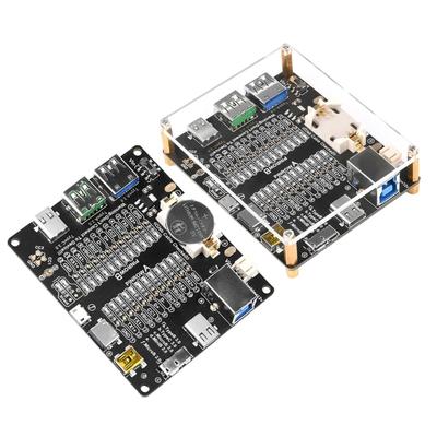 Data Line Tester With 24 LED Lights For USB C MicroB Mini B Cables Double Power Mode CR2032 Battery Or External DC3-12V