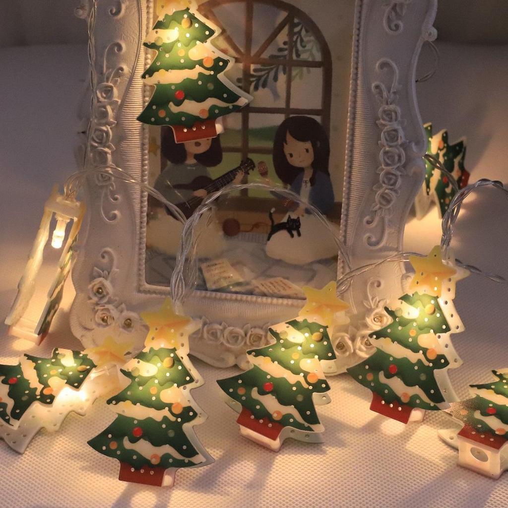 Christmas Snowman Tree LED String Lights - Holiday Décor for Windows