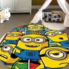 Classic Minions Circular Rug Lovely Character Pattern Round Floor Mat For Children Bedroom Living Room Home Decorative Carpet