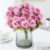 1/4PCS Silk Artificial Flowers Rose Bouquet Christmas Garden Home Wedding Bridal Bouquets Decoration Diy Gift Flower Arrangement