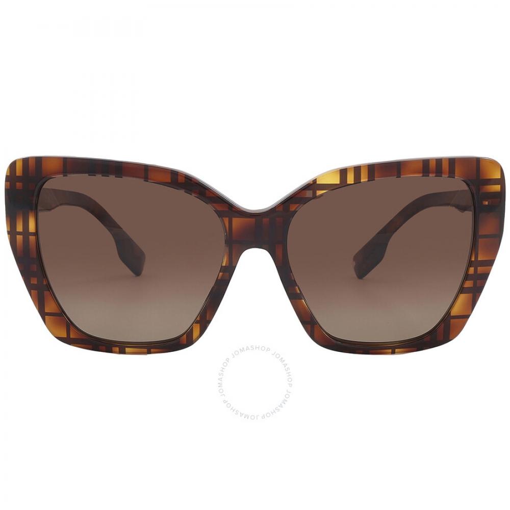 

Burberry Tamsin Polarized Gradient Brown Butterfly Ladies Sunglasses BE4366 3982T5 55