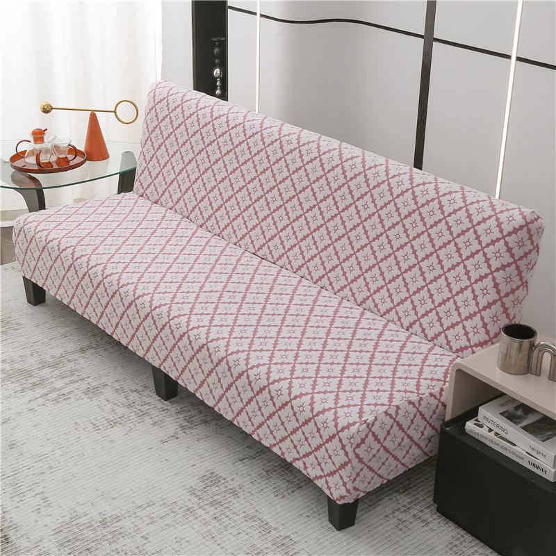 Stretch Sofa Cover Folding Sofa Bed Slipcovers Couch Cover Without Armrest Elastic Fitted Sheet for Sofa Bed