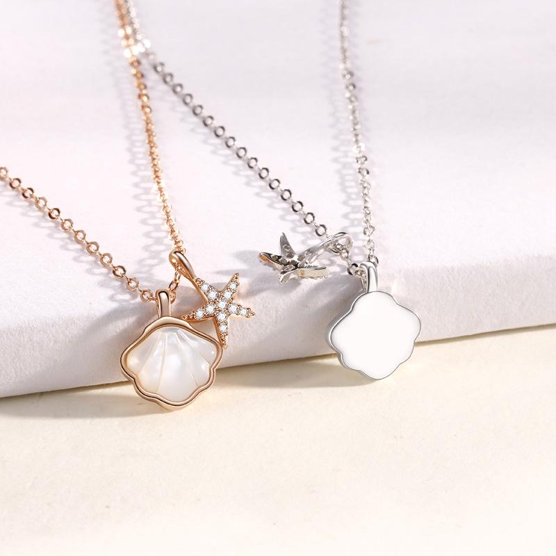 A Shell Starfish Shell Necklace Women's Niche Exquisite Ins High-end Design Pendant