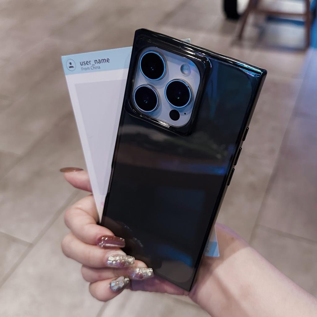 Luksusowe Kwadratowe Miękkie Silikonowe Etui Przezroczyste Odporne na Wstrząsy Dla iPhone 16 15 14 Plus 13 12 11 Pro Max Kryształowa Kostka Lodu Zbroja Pokrowiec