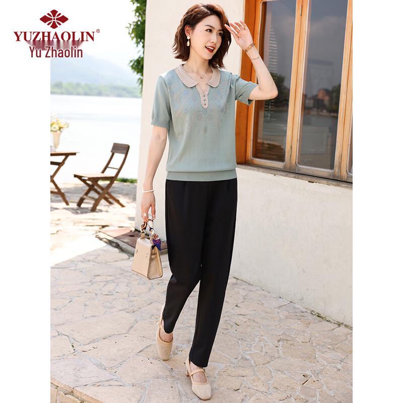 Yu Zhaolin Women's Knitted Short-Sleeve T-Shirt