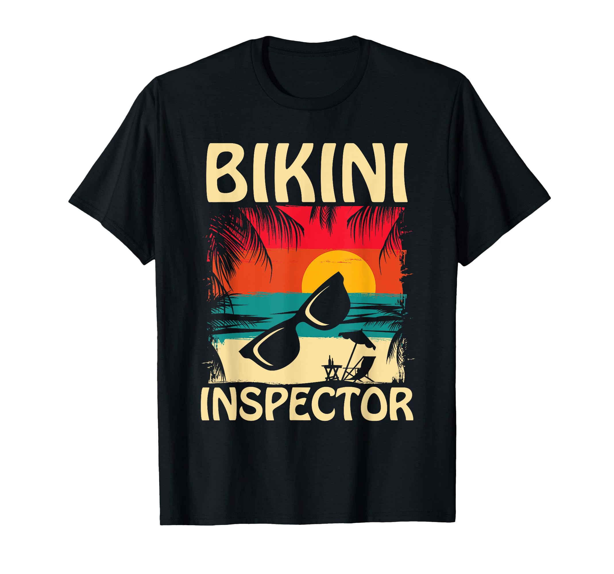 

Bikini Inspector Boys Funny Beach Summer Quote Men s T-Shirt чёрный