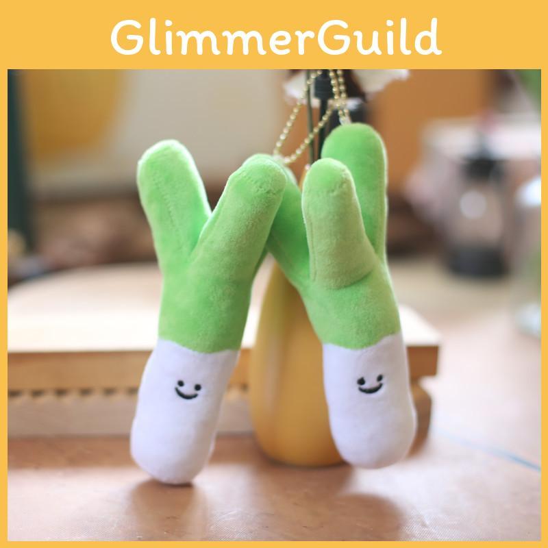 Keychain Plush Scallion Toy With Pp Cotton Ultra Soft Material Kidsgift For