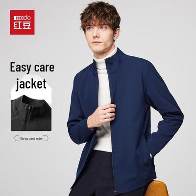 Hodo Men's Windproof Stand-Collar Multi-Pocket Casual Jacket