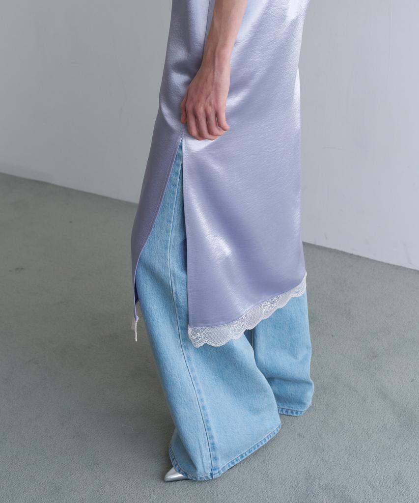 Obeodyupeulleeo Lace Satin Dress_Lavender