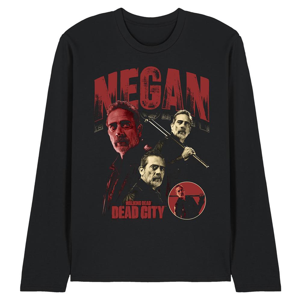 The Walking Dead Unisex Adult Dead City Negan Homage Long-Sleeved T-Shirt