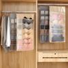Double Sides Underwear Storage Hanging Bag Dormitory Home Wardrobe Hanging Wall Foldable Bag Underpants Socks Organizer