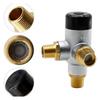 Brass Thermostatic Mixing Valve for RV Water Heaters Offering Precise Temperature Control and Easy Installation