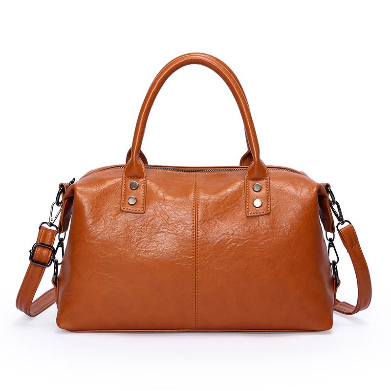 PU Solid Color Zipper High Quality Casual Tote 2026 Winter New High-end Shoulder Bags Large Capacity Business Women Bags