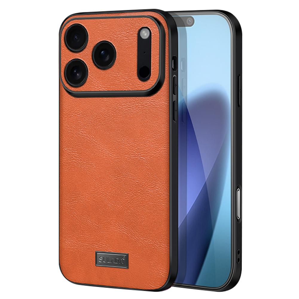 SULADA For iPhone 17 Pro Case PU Leather+TPU+PC Back Phone Cover