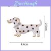 Animal Pin Badge With Zinc Alloy Polka Dot Dog Design For Girls And Women