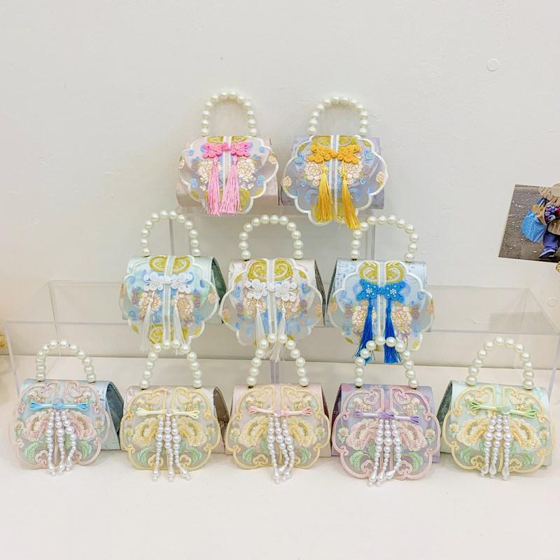 Sweet & Stylish Pearl Handbag for Girls – Cute Ancient Style Coin Purse & Crossbody Bag