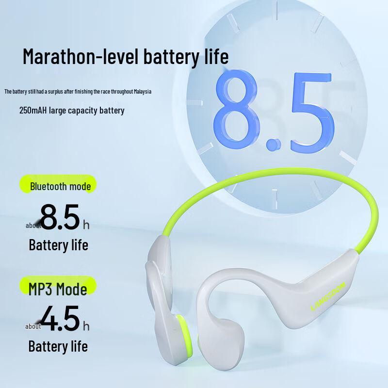 Langsdom IPX8 Waterproof Bone Conduction Open-Ear Bluetooth Headphones for Sports, Swimming, Running, and Cycling