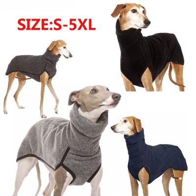 Pet Yüksek Yaka Jumper Kazak Kış Tazı Whippet Köpek Giysileri Ceket Ceket