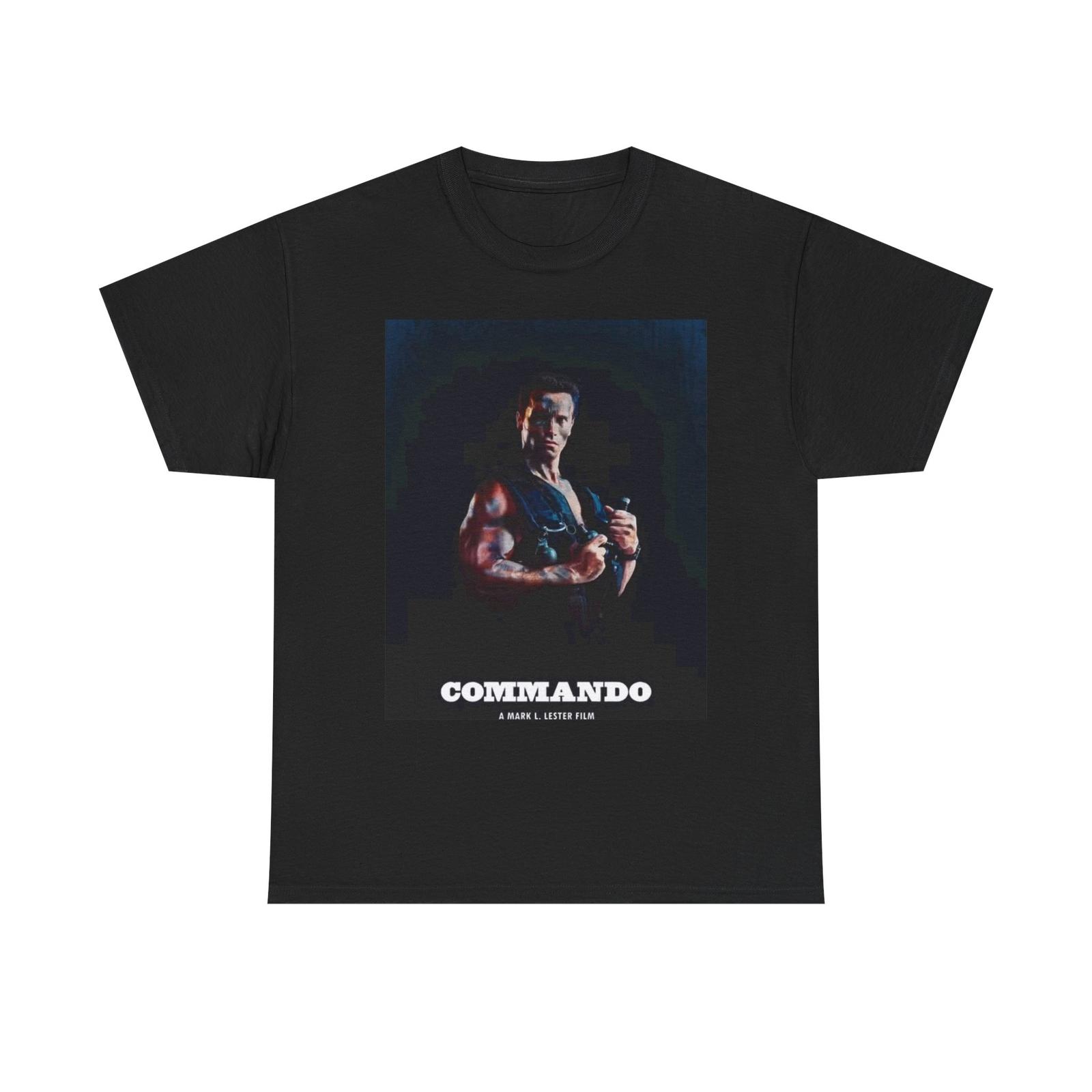Commando Tshirt 90s Arnold Schwarzenegger California Unisex Heavy Cotton Tee S