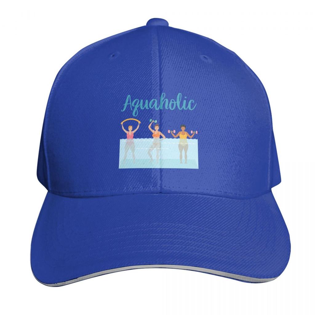 Aquaholic Water Aerobics Baseball Cap birthday Beach Outing beach hat Luxury Brand Womens Beach Outlet  Unisexs