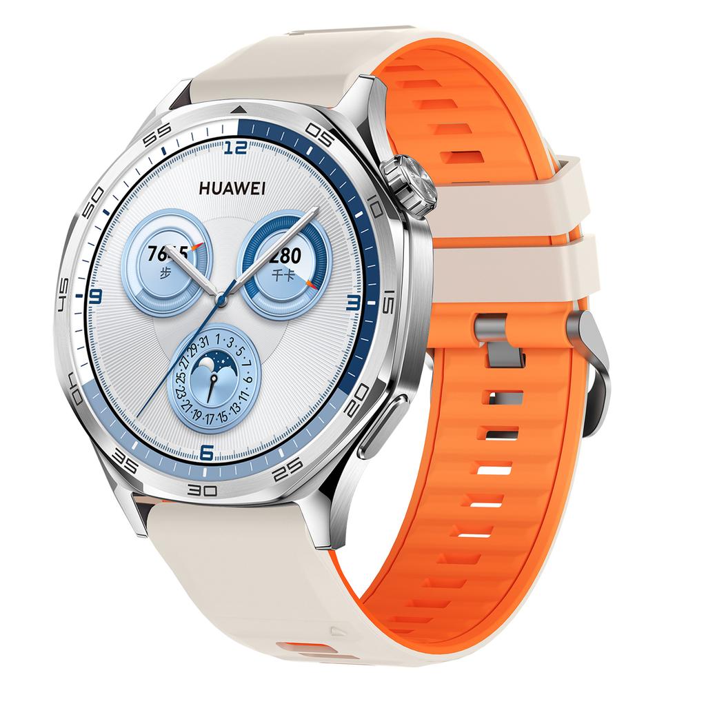 22mm Dual Color Silicone Strap for Huawei Watch GT 6/5/5 Pro/4 46mm Quick Release Watch Band