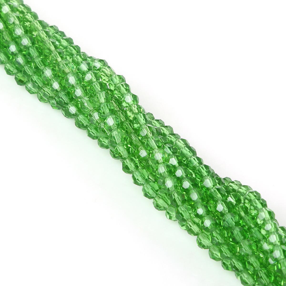 

4 мм граненые круглые стеклянные бусины, ручная работа, хрустальные позолоченные цветные бусины для ювелирных аксессуаров 4mm, approximately 88-90 beads per strand