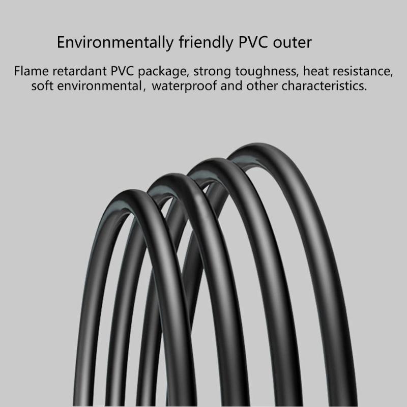 Portable Sturdy Professional Equipment Power Cable NEMA 5 15P to C13 and 5 15R Paralleled Connection Casual Use