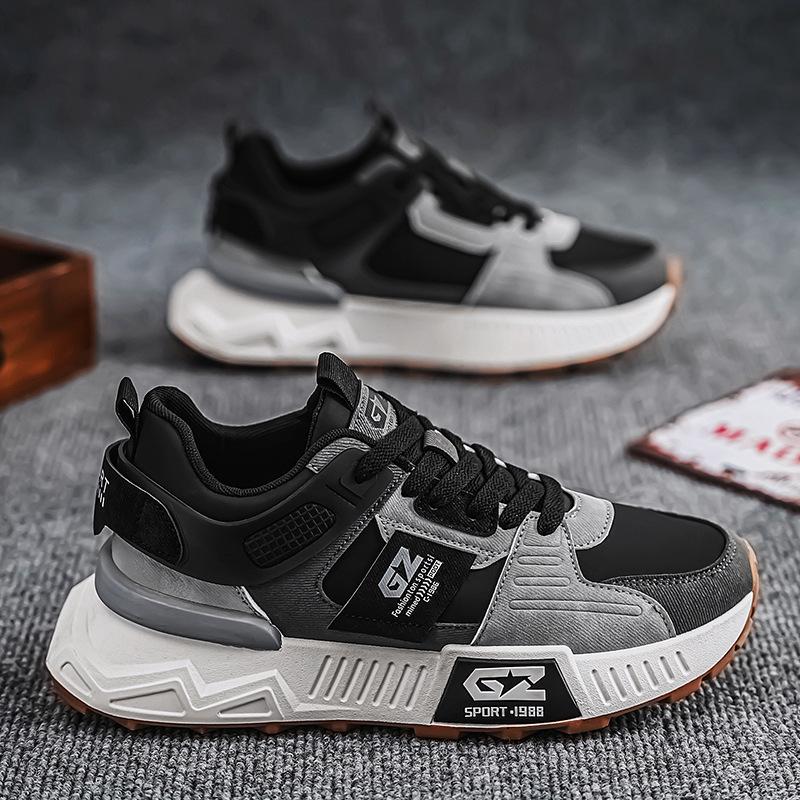 

Men s shoes 2025 new spring trend versatile casual shoes youth running sports platform dad trendy shoes 39