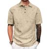 Men's Shirt Loose Casual Shirt Ripped Short Sleeve Casual