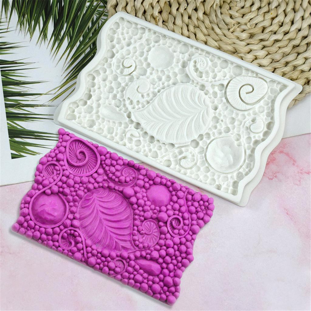 Flower Leaf Pattern Silicone Mold Kitchen Baking Tools DIIY Fondant Cake Mold for Cake Decorating Easy To Demold